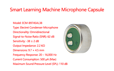 Microphone Capsules for Smart Learning Devices